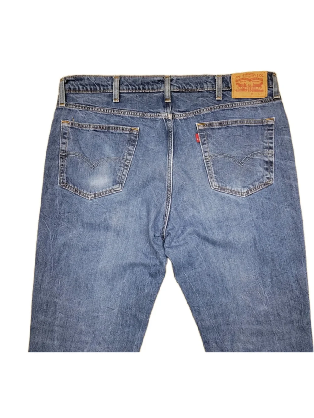 Levi's 541 Mens Straight Leg Cotton Elastane Blend Blue Jeans Size 38/30 Pre-own
